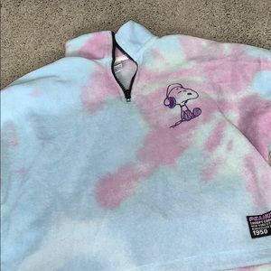 cropped long sleeve with tie at bottom